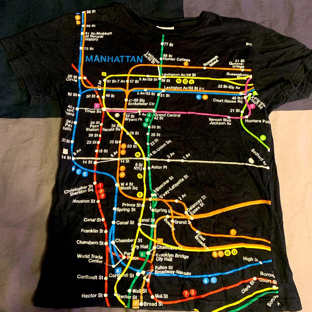 NYC Subway Line Graphic Tee